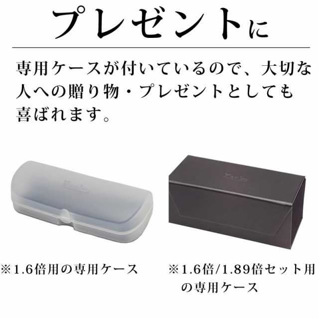 ルーペ メガネ メンズ レディース 1.6倍レンズ 日本製 ユイルーペ YUI