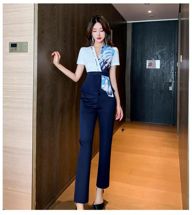 【水曜日まで！10％クーポン配布中】 エステ ユニフォーム サロン 通勤 レディース 女性 制服 おしゃれ 半袖 シャツ パンツ 上下セット エステ ネイル 美容 歯科衛生士 医療系 水曜日まで！10％クーポン配布中】 エステ ユニフォーム サロン 通勤