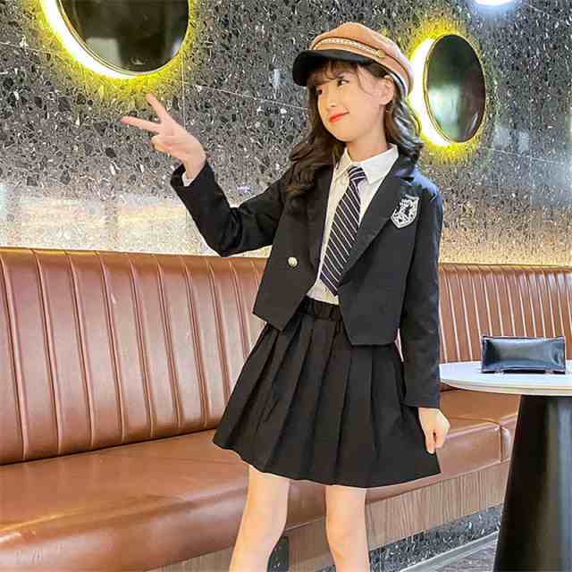 卒業式 子供服 女子 スーツ ジャケット 袴 3点セット スーツ