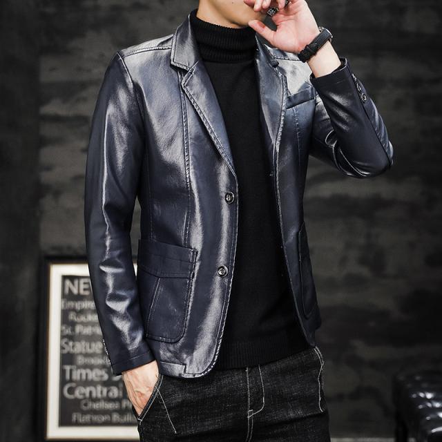 レザージャケットメンズライダースジャケット革ジャン裏ボア厚手レザー