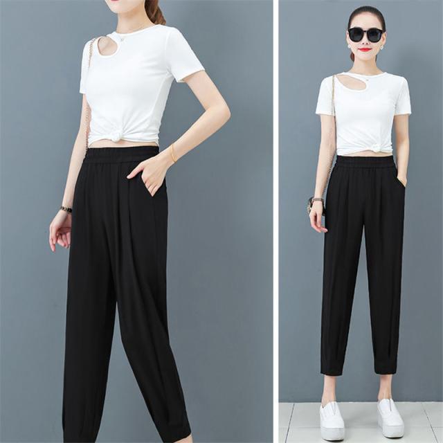 テーパードパンツ レディース クロップドパンツ スラックス
