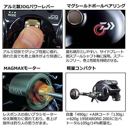 ダイワ(DAIWA) 電動リール 22 シーボーグ 200JL(2022モデル)の通販はau