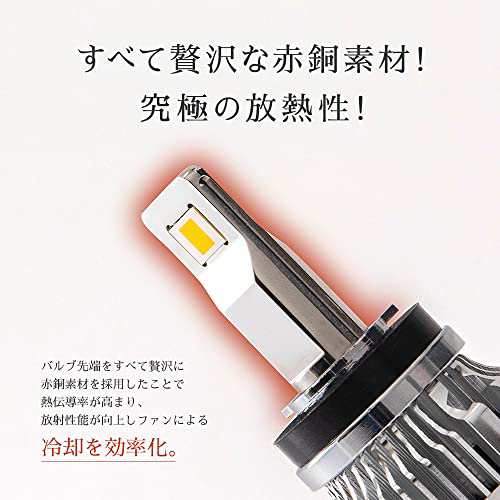 HID屋 フォグランプ LED HB4 黄色 イエロー 3000K 爆光 13900lm 車検