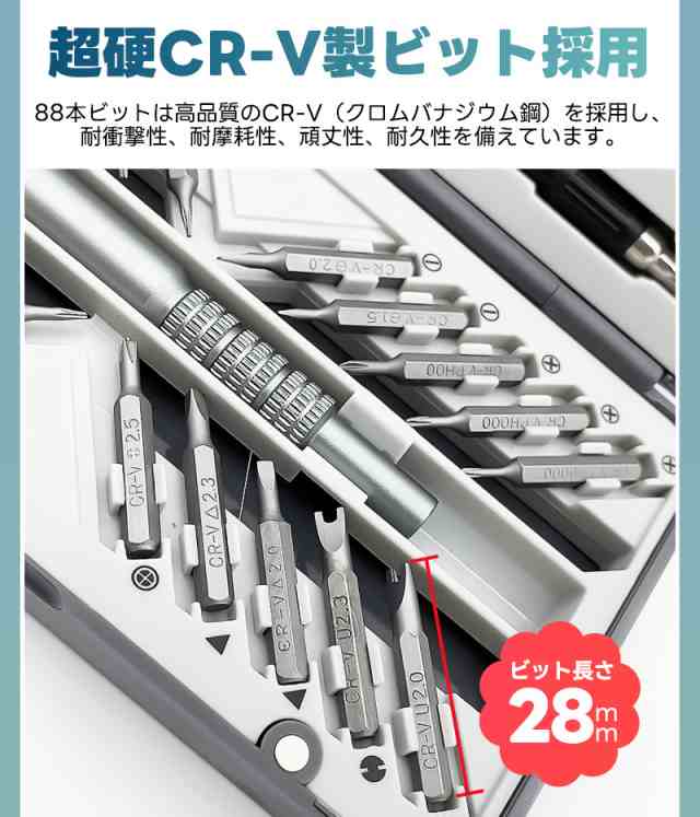 精密ドライバーセット 91in1 磁気ドライバー 多機能 精密ドライバー