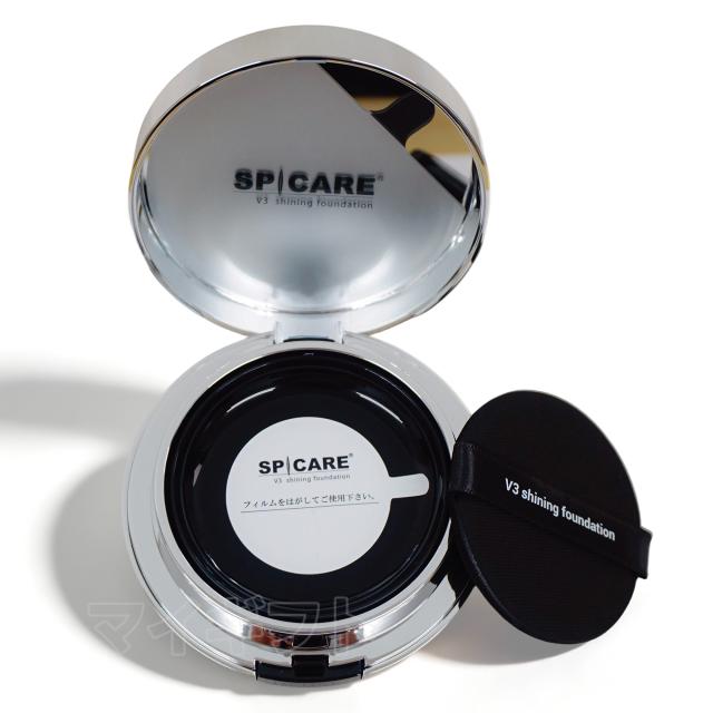 【2個セット 正規品】スピケア V3 ファンデ V3シャイニング ファンデーション ス 15ｇ SPF. 37+++ 天然針水光注射ファンデーション SPCARE エキサイティングファンデーション イノスピキュール クッションファンデー 母の日_6