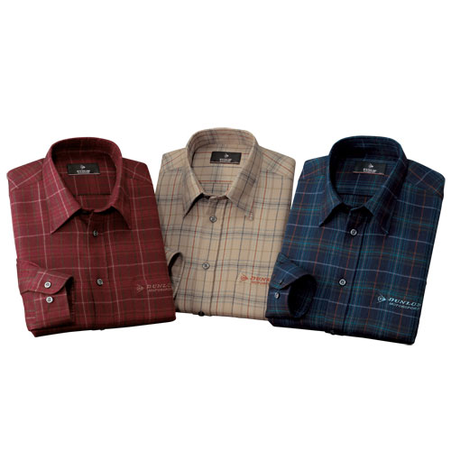 長袖 シャツ メンズ シニア 秋冬 ダンロップ・モータースポーツ やわらかチェック柄シャツ（3色組） 選べる袖丈 紳士服 トップス カジュアルシャツ エンジ ベージュ ネイビー 赤 薄茶色 紺色 シニアファッション 50代 60代 70代 80代 父の日 お父さん ギフト　fri　p14752