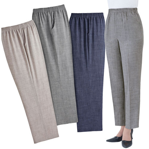 スラックス 大きいサイズ 春夏 日本製 風が通るサラサラパンツ 3色組 選べる股下丈 スラックス ボトムス レディース 婦人服 ミセス シニア ズボン サマー シニアファッション 40代 50代 60代 70代 80代 母の日 お母さん 春物 夏物　natu　p16122　p23088
