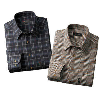 チェック柄 カジュアルシャツ メンズ 秋冬 ピエルッチ ウール入りチェック柄シャツ 2色組 紳士服 シニア トップス ベージュ系 ネイビー系 チェックシャツ 紺色 シニアファッション 40代 50代 60代 70代 80代 父の日 お父さん おじいちゃん 敬老の日　sai　p16279