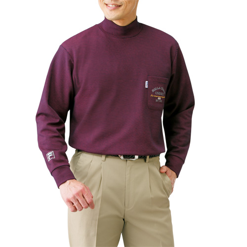 長袖 シャツ カットソー メンズ シニア FILA ポケット付 ボーダー ハイネックシャツ 3色組 紳士服 男性 フィラ ワインレッド 黒 白 ブラック ホワイト シニアファッション 40代 50代 60代 70代 80代 90代 ギフト プレゼント 誕生日 秋冬 秋物 冬物　fri　p20245　p23492