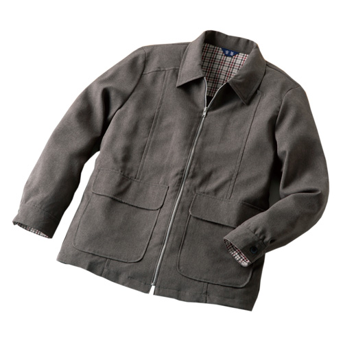 ブルゾン 秋冬 日本製 紳士撥水加工デザインブルゾン グレー系 アウター メンズ 紳士服 シニア 上着 はっ水加工 ジャケット ファスナー シニアファッション 50代 60代 70代 80代 父の日 お父さん　natu　p20375 ブルゾン 秋冬 日本製 紳士撥水加工デザインブルゾン グレー系