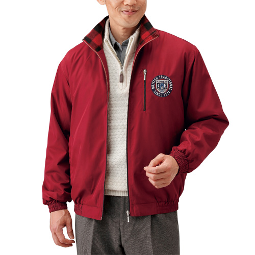 選べるブランド！暖か裏フリースブルゾン 全3色 上着 アウター ブルゾン メンズ 紳士服 シニア 男性 はっ水加工 撥水加工 ワインレッド ネイビー グリーン 赤 緑 紺色 チェック柄裏地 ファッション 40代 50代 60代 70代 80代 父の日 お父さん 秋冬　fri　p23491　p26853の通販は 5,489円