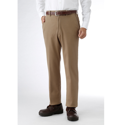 チノパンツ メンズ シニア 秋冬 ハンティントン・クラブ 防風裏フリースストレッチ脇ゴムチノパンツ 2色組 選べる股下丈 長ズボン 紳士服 男性 チノパン カーキ ベージュ 薄茶色 あったかパンツ 暖かい シニアファッション 50代 60代 70代 裾上げ済み　how　p20645　p23163