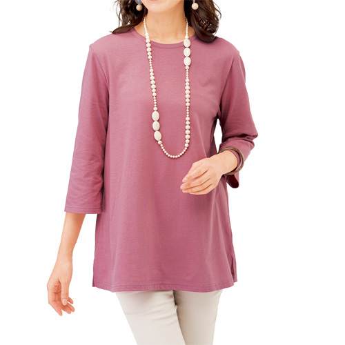 Tシャツ 春夏 汗に負けない！強撚綿100％Tシャツ（3色組/3L〜5L） 選べる袖丈 レディース 婦人服 ミセス 女性 丸首コットンTシャツ 汗染み 対策 半袖 七分袖 シニアファッション 50代 60代 70代 80代 母の日 お母さん　fri　p22613　p25753の通販は 6,039円