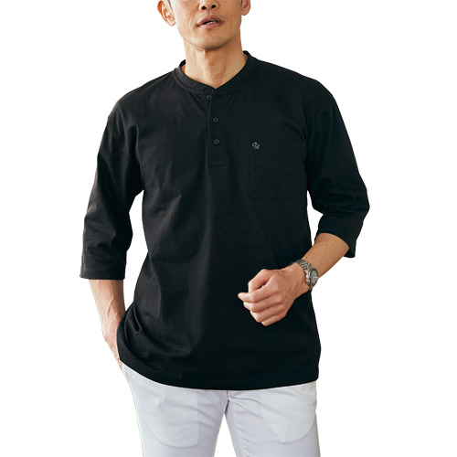 Tシャツ 春夏 綿100％汗染み防止ゆったり7分袖Tシャツ（3色組） カットソー メンズ 紳士服 シニア 男性 ホワイト ブラック 杢グレー 黒 白 灰色 七分袖 コットン 抗菌防臭 汗染み対策 シニアファッション 50代 60代 70代 80代　fri　p22866　p24314