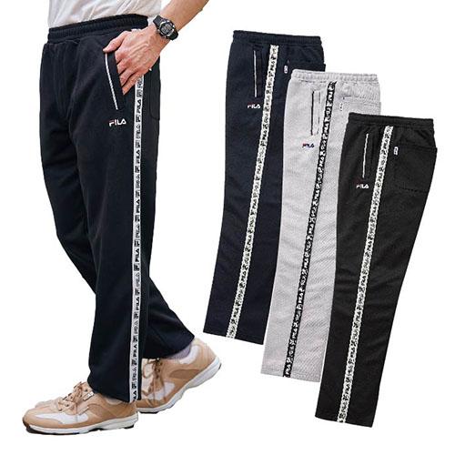 ジャージ パンツ 長ズボン メンズ シニア 春夏 フィラ 接触冷感ジャージパンツ（3色組） 選べる股下丈 紳士服 男性 ネイビー グレー ブラック 紺色 灰色 黒 FILA シニアファッション 40代 50代 60代 70代 80代 父の日 お父さん 位置 サマーパンツ カジュアル　fri　p22876