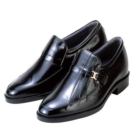 日本製 メンズアップシューズ カンガルー革 モカスリッポン 全2色 5cmヒール ビジネスシューズ メンズ 紳士服 シニア 男性 ヒール 靴 ブラック ブラウン 黒 茶色 本革 牛革 通気性 ファッション 40代 50代 60代 70代 80代 父の日 お父さん　mk　p23345