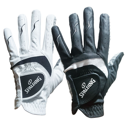 ゴルフグローブ 非公式 4枚セット 左手用 ブラック ホワイト 手袋 スポルディング 非公認ハイグリップ グローブ 4枚組 晴雨兼用 ゴルフ用 ゴルフ用品 白 黒　ori　p25691　p27437