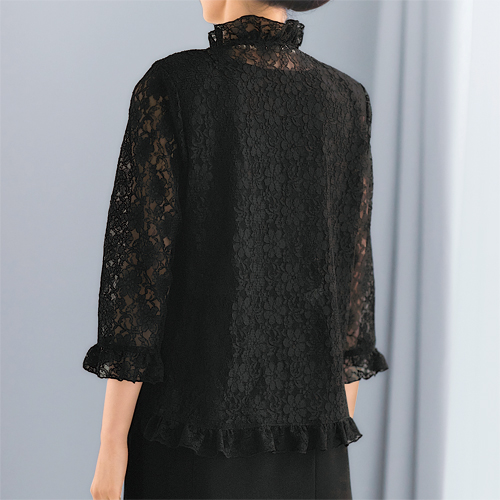 ボレロ 七分袖 カーディガン 喪服 礼服 礼装 日本製 フォーマル総