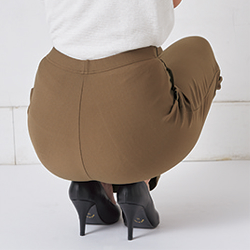 日本製 ゆとり設計の美脚見えパンツ 3色組 M L LL 選べる股下丈