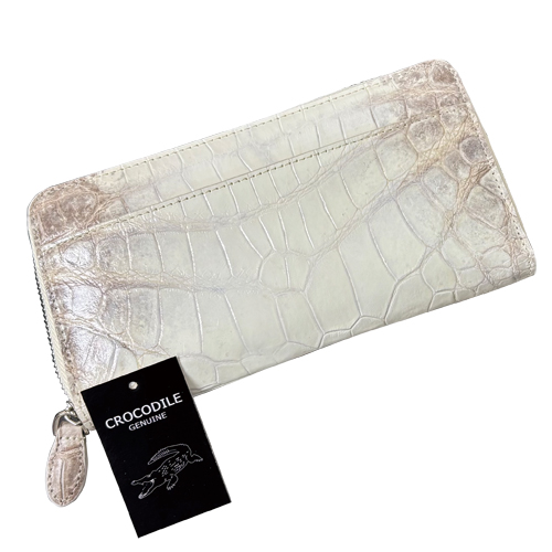 ヒマラヤクロコダイル 長財布 ホワイト 楽天市場】ヒマラヤ クロコダイル ホワイトレザー 長財布 三つ折り