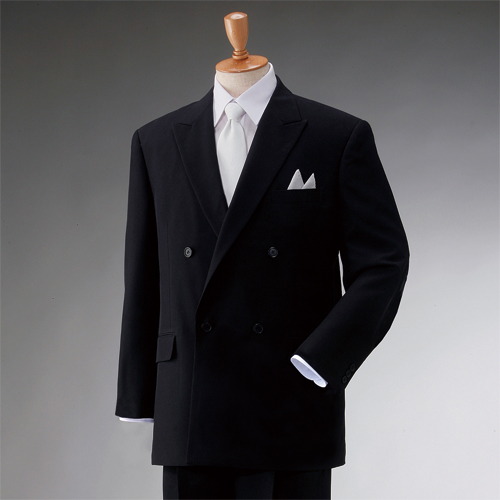 フランコ・コレツィオーニ 礼装フォーマルスーツ 2点セット ジャケットダブル 喪服 礼服 ブラックフォーマル メンズ 紳士服 シニア 男性 大人 黒 ジャケット スラックス シンプル 上品 シニアファッション 40代 50代 60代 70代 80代 90代 父の日 お父さん 秋冬　arr　p27711_3