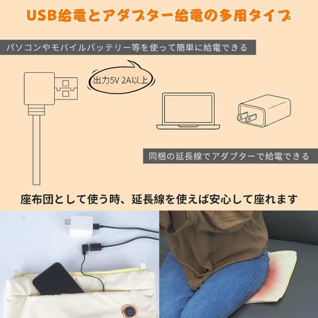 ホットマット ミニ USB コードレス ホットカーペット 1人用 裏起毛 電気毛布 電気ひざ掛け 足元ヒーター 速暖 温度3段階調整 省エネ  防寒の通販はau PAY マーケット neo store au PAY マーケット－通販サイト