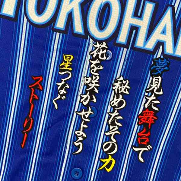 ☆送料無料☆横浜 DeNA ベイスターズ 楠本泰史 応援歌 黒布 刺繍