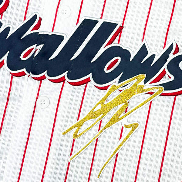 東京ヤクルトスワローズ　長岡秀樹選手　ユニホーム　サイン入り ☆送料無料☆東京 ヤクルト スワローズ 長岡秀樹 サイン 白 刺繍