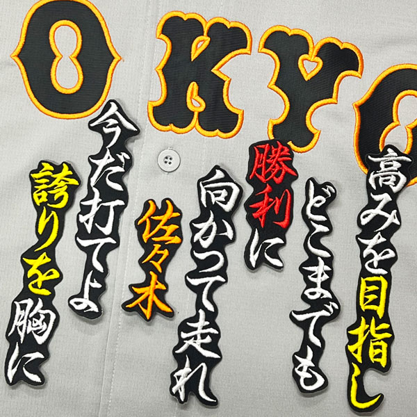☆送料無料☆東京 読売 ジャイアンツ 巨人 佐々木俊輔 応援歌 黒布 