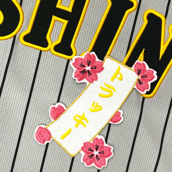 ☆送料無料☆阪神 タイガース トラッキー 短冊 刺繍 ワッペン