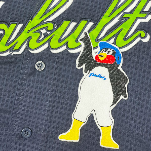 ☆送料無料☆東京 ヤクルト スワローズ つば九郎 シルエット 2 刺繍