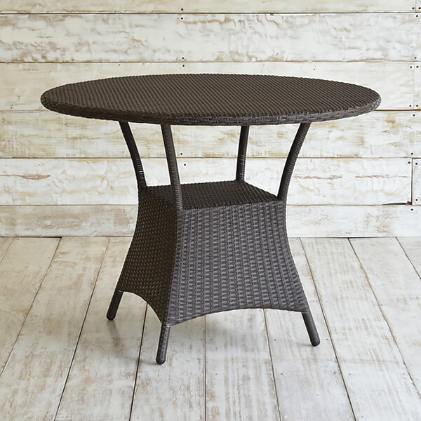ガーデン家具 ラタンラウンドテーブル テラス シンセティックラタン 屋外 完成品   コーヒーテーブル カフェテーブル 家具 人工ラタン アジアン バリ リゾート インテリア おしゃれ モダン セミオーダー対応   [Tuban トゥバン] 【TUT-06】の通販は