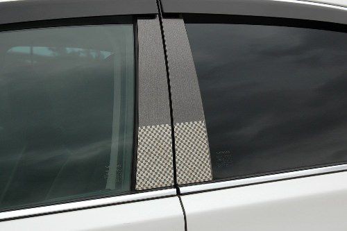 日産　ファサネイトピラー　市松模様風　Ｙ５１系　フーガ　８Ｐ ヘアライン　ブラック　カーパーツの通販は 27,510円