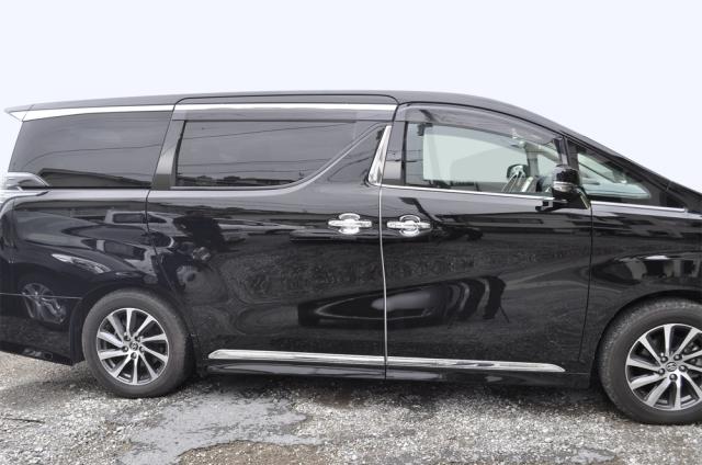 トヨタ　ステンレス　ピラー　送料無料　３０系　ヴェルファイア　８Ｐ　鏡面HYPER　ブラック　カーパーツ 14,553円