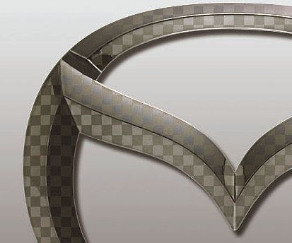 マツダ　ファサネイトエンブレム　市松模様風　ＧＪ２ＦＷ　アテンザワゴン　前期/後期　フロント１点　マツダ　カラー付き　カーパーツ　純正　メッキの通販は