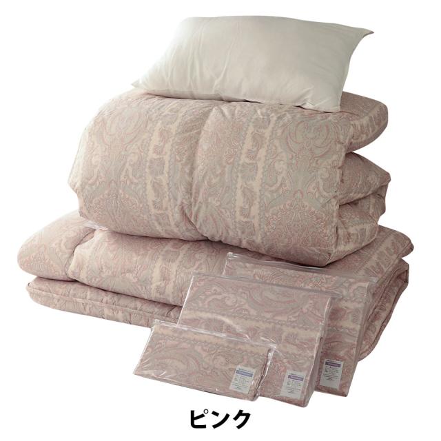 布団セット 6点 シングル 羽毛布団 シンサレート敷布団 枕 カバー付き ポイント消化_9