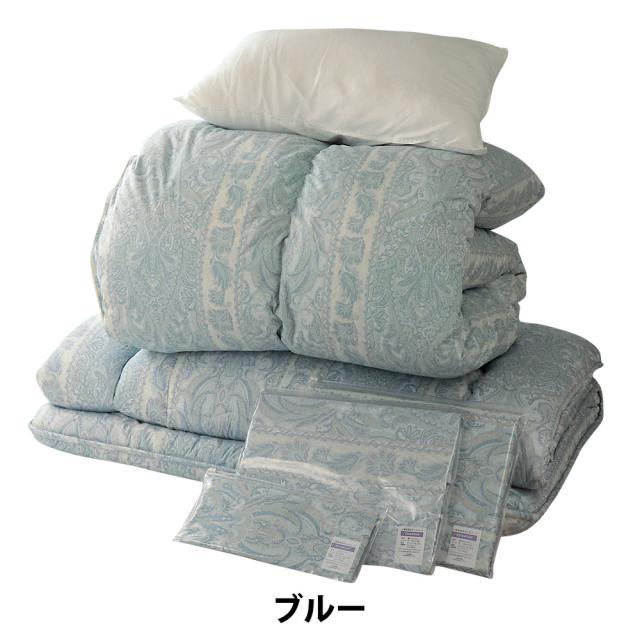 布団セット 6点 シングル 羽毛布団 シンサレート敷布団 枕 カバー付き ポイント消化_10