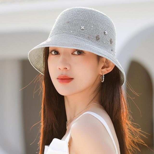 帽子 レディース 通気性抜群 小顔効果 旅行 大きいサイズ つば広 折りたたみ 自転車 飛ばない 和紙工芸 春 夏 春夏 母の日 UV セール_3