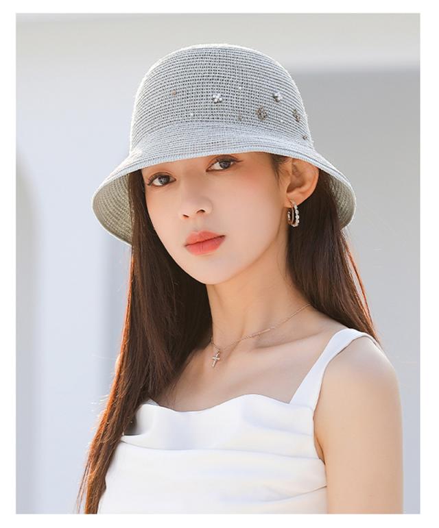 帽子 レディース 通気性抜群 小顔効果 旅行 大きいサイズ つば広 折りたたみ 自転車 飛ばない 和紙工芸 春 夏 春夏 母の日 UV セール_4