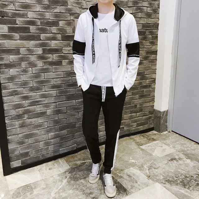 セットアップ メンズ 夏服 長袖ジャケット 上下セット ジャージ