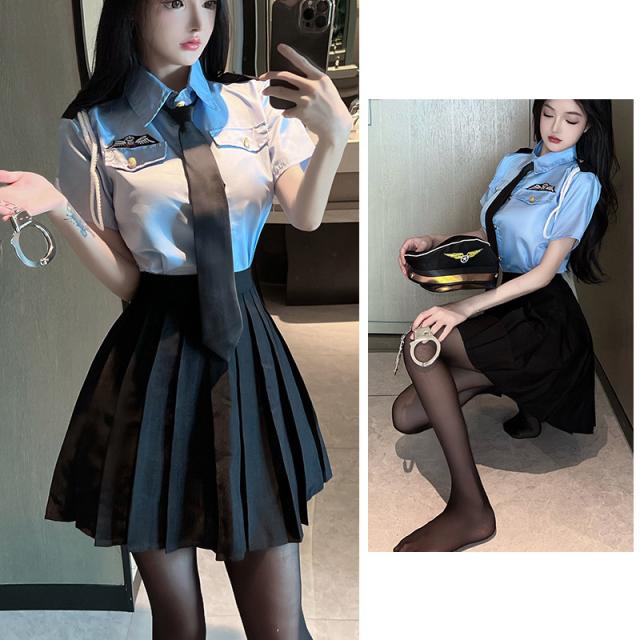 ハロウィン コスプレ ポリス用帽子 POLICE 警察 婦警 制服 Amazon | [JUNDOMECY] ハロウィン 仮装 ポリス 婦人警官 警察
