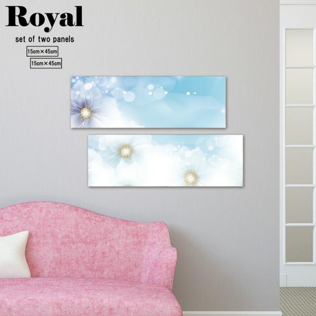 アートパネル 花 フラワー 花柄 2枚セット おしゃれ 壁掛け ブルー 青 爽やか 夏 涼しげ キラキラ 光 アート イラスト 水 高級感 シック POP パステル 水彩 色彩 グラデーション 美しい 日本製 木枠 ハンドメイドの通販は 5,412円