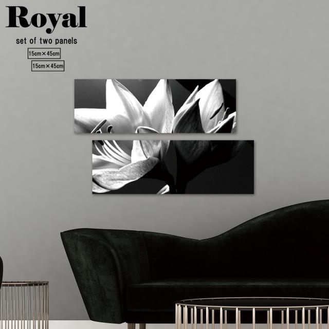 アートパネル モノクロ 白黒 モノトーン 2枚セット おしゃれ 壁掛け 花 ゆり グラデーション フラワー 写真 リアル 黒 真っ黒 クール シック モダン モノクロ オールブラック ブラックコーデ トレンド 流行り シンプル 木枠 ハンドメイド 高品質の通販は 5,544円