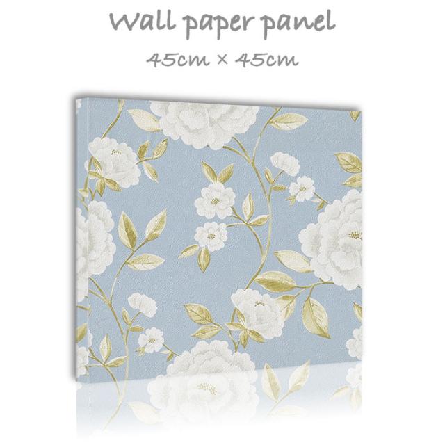 アートパネル 壁掛け おしゃれ インテリア 花 花柄 ぼたん エレガント フラワー 高級感45cm×45cm  正方形 エンボス 凸凹 アクセントクロス 日本製 ハンドメイド 木枠の通販は 5,421円