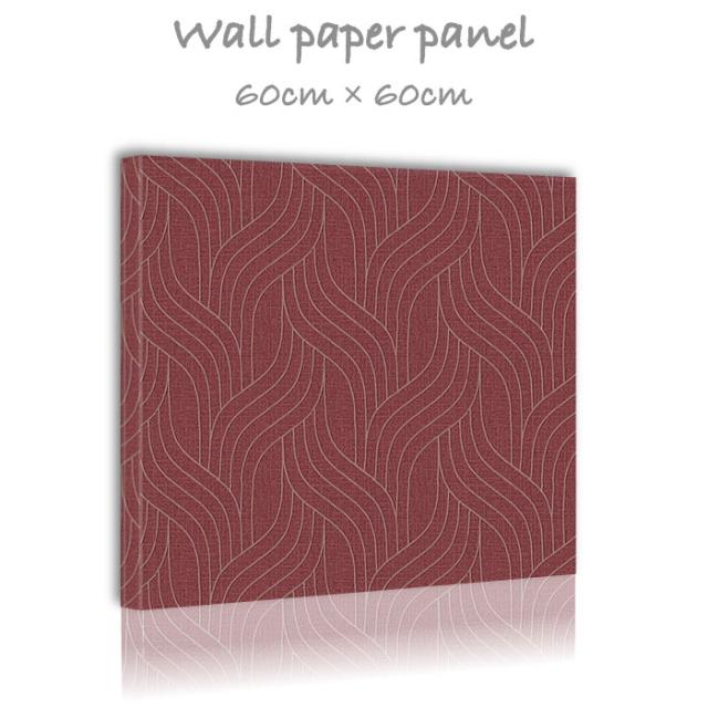 アートパネル おしゃれ 壁掛け 壁紙 クロス モダン レトロ 高級感 エレガント 60年代 70年代60cm×60cm  正方形 エンボス 凸凹 アクセントクロス 日本製 ハンドメイド 木枠の通販は