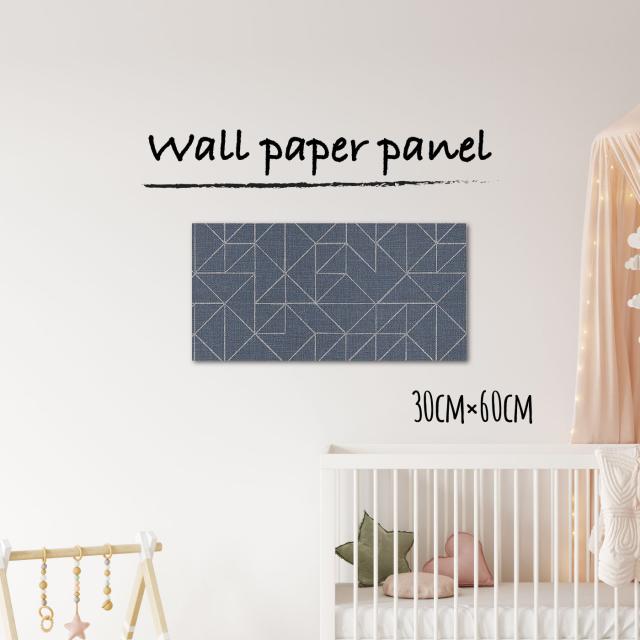 アートパネル おしゃれ 壁掛け 壁紙 クロス モダン モダニズム 近代 流行 幾何学模様30cm×60cm 長方形 エンボス 凸凹 アクセントクロス 日本製 ハンドメイド 木枠の通販は
