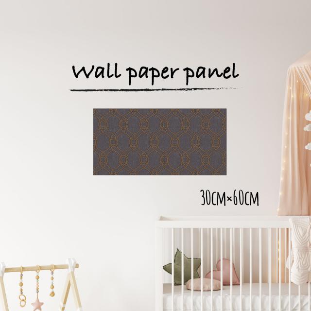 アートパネル 壁掛け おしゃれ インテリア モダン レトロ モノトーン 総柄 VIP エレガント30cm×60cm 長方形 エンボス 凸凹 アクセントクロス 日本製 ハンドメイド 木枠の通販は 5,646円