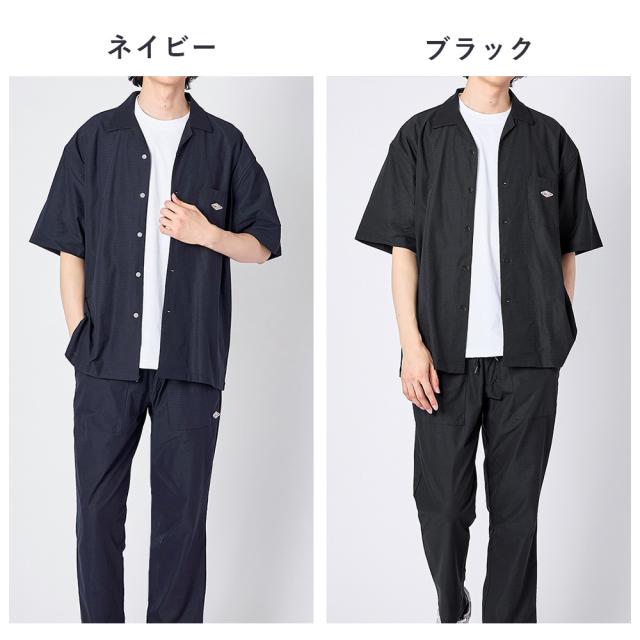 セットアップ メンズ 2点セット オープンカラー 半袖シャツ イージーパンツ メッシュ ストレッチ 涼しい 通気性 軽い 薄い 透け感 カジュアル 上下セット 春 夏 BALL 55702 55704_7