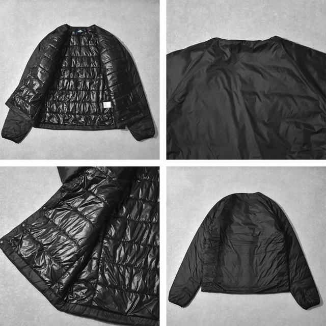 中綿ジャケット メンズ インナーダウン ナイロン ロゴ 薄手 軽い アウター 防寒 あたたかい 保温性 ダウン ジャケット 仕事着 春 秋 冬 カジュアル BALL 64528