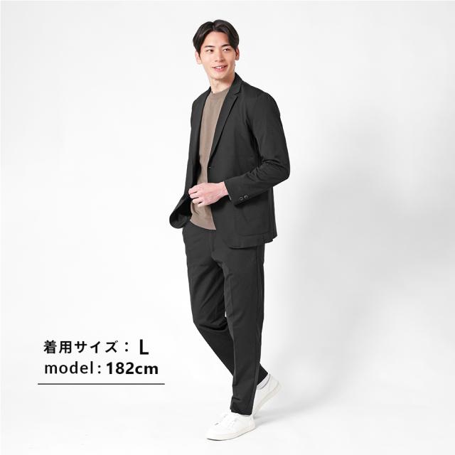 セットアップ メンズ 2点セット テーラードジャケット スラックス ストレッチ 吸汗速乾 接触冷感 ビジネス 通勤 上下セット 洗える 春 夏 秋 アーバンスクエア 34330 34331_11